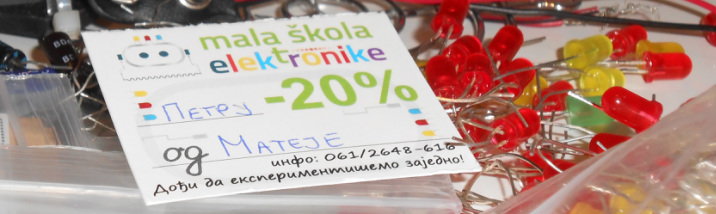 Popust za preporuku prijatelja u Maloj školi elektronike i robotike